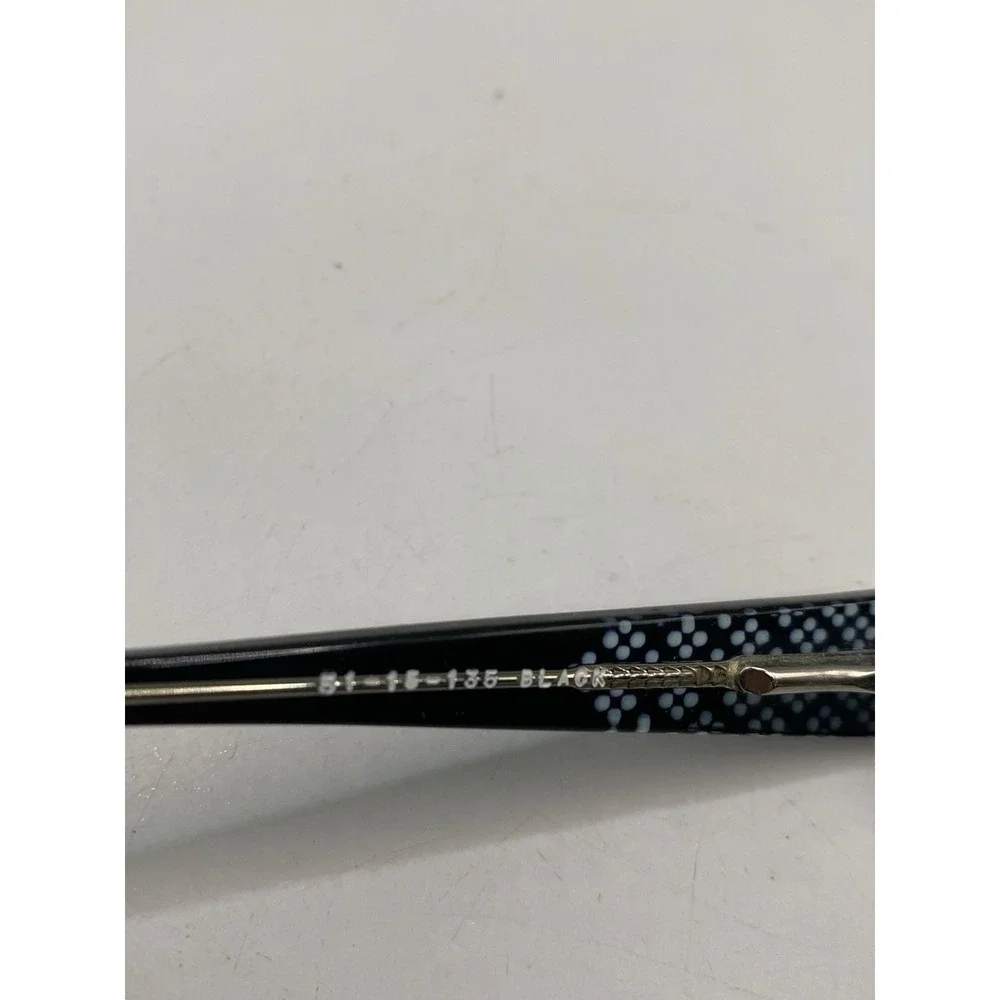 Jubilee Eyeglasses 51-15-135 Black Crystal Rectangle Full Rim Frame Only